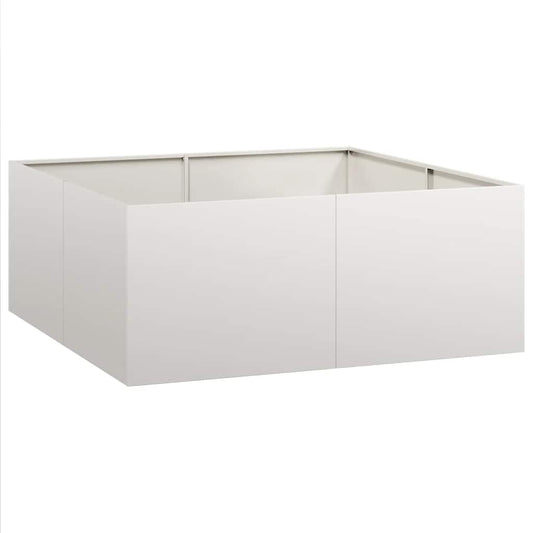 vidaXL Ζαρντινιέρα 100x100x40 εκ. από Ανοξείδωτο Ατσάλι