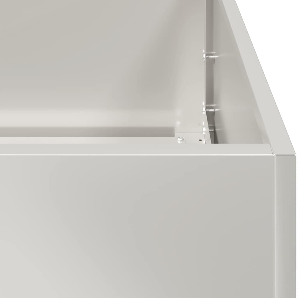 vidaXL Ζαρντινιέρα 100x100x40 εκ. από Ανοξείδωτο Ατσάλι