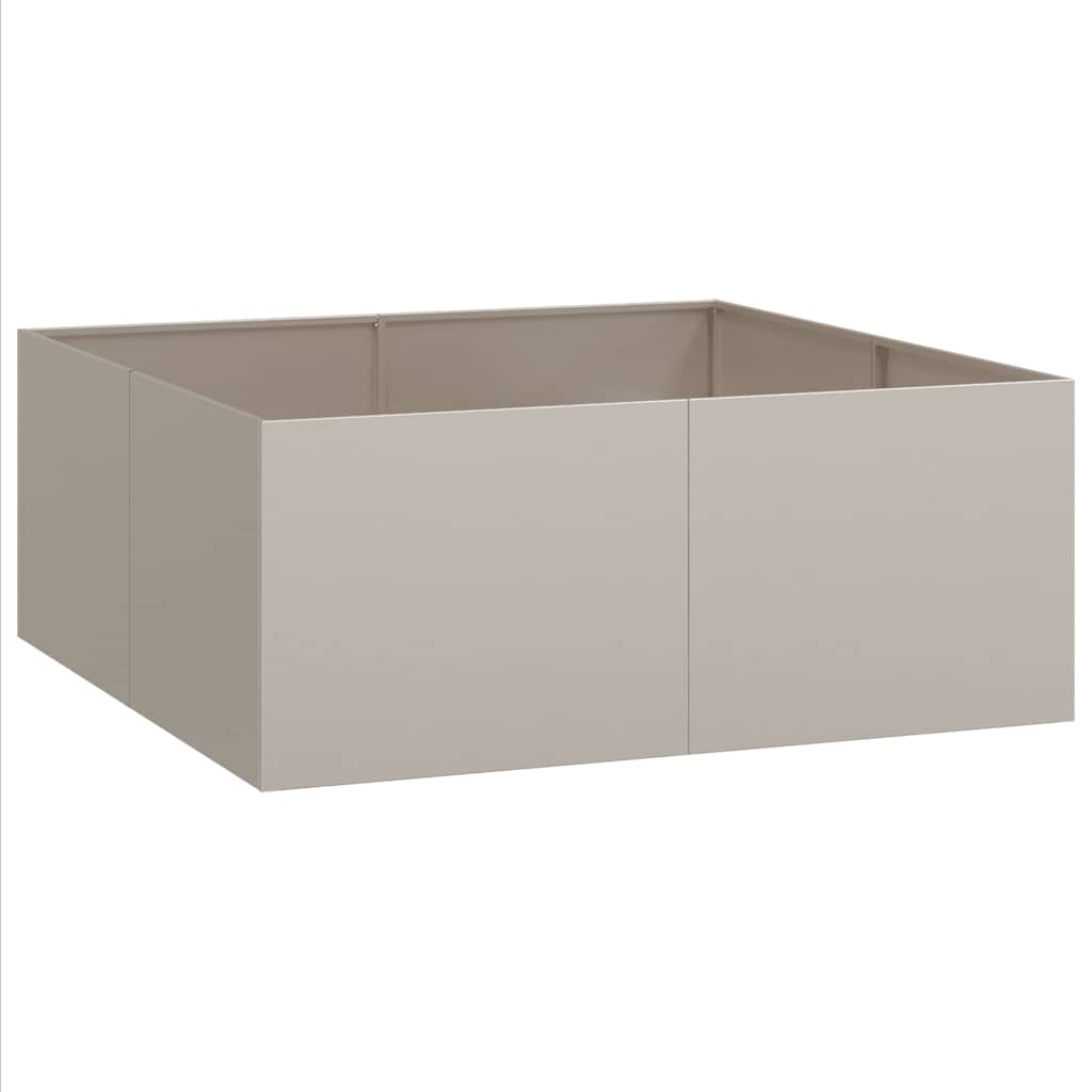 vidaXL Ζαρντινιέρα 100x100x40 εκ. Ατσάλι Σκληρυθέν στον Αέρα
