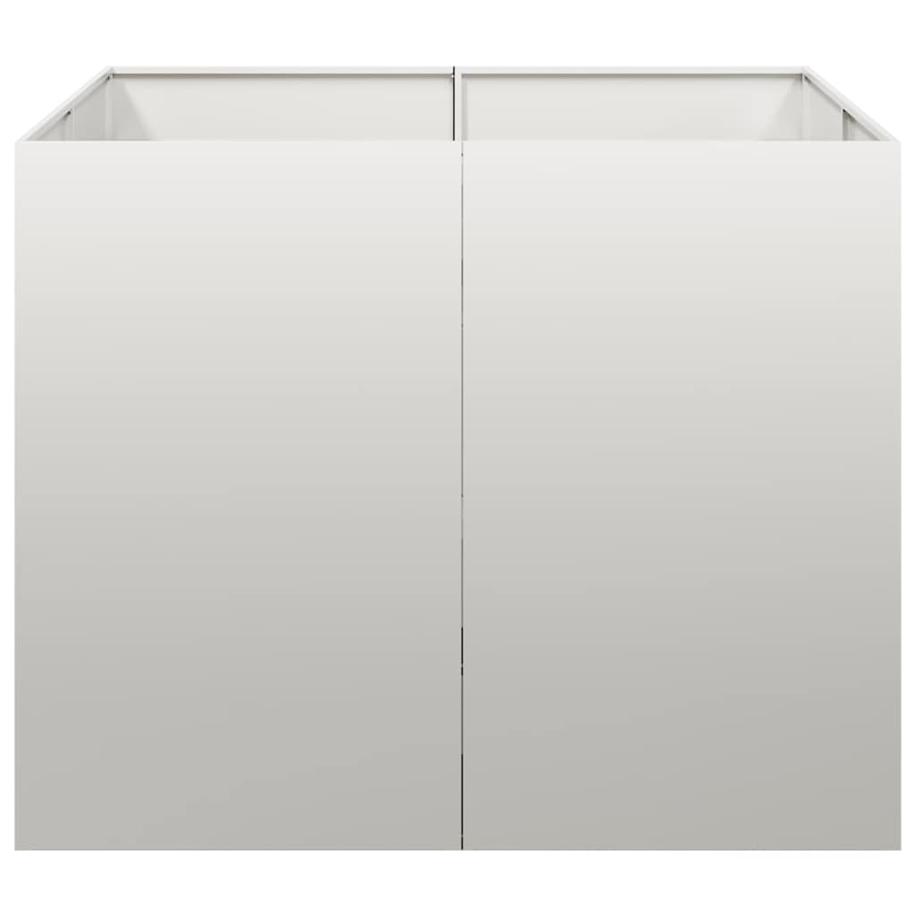 vidaXL Ζαρντινιέρα 100x100x80 εκ. από Ανοξείδωτο Ατσάλι