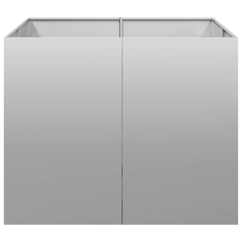 vidaXL Ζαρντινιέρα 100x100x80 εκ. από Γαλβανισμένο Ατσάλι