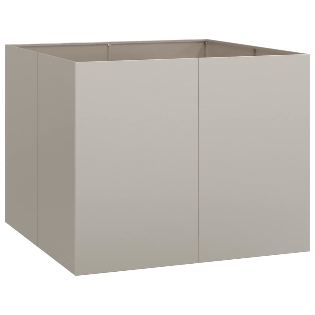 vidaXL Ζαρντινιέρα 100x100x80 εκ. Ατσάλι Σκληρυθέν στον Αέρα