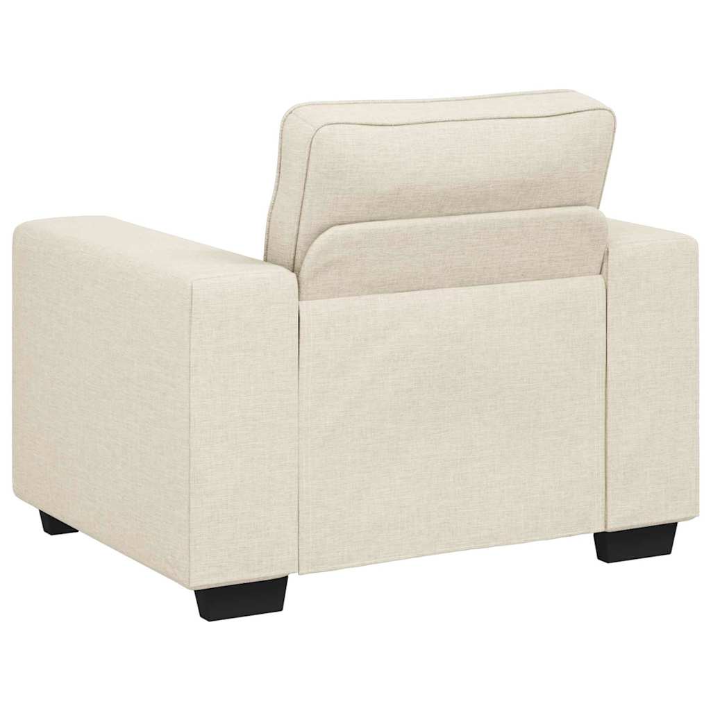 vidaXL Καναπές 3 pcs Μπεζ 221 x 80 x 82 εκ Ύφασμα μείγματος λινών