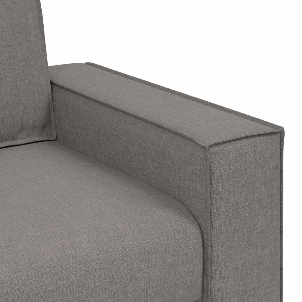 vidaXL Καναπές 3 pcs Taupe 220 x 80 x 84 εκ Ύφασμα μείγματος λινών