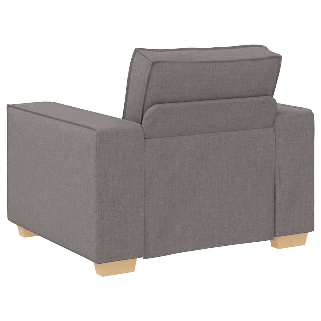vidaXL Καναπές 3 pcs Taupe 220 x 80 x 84 εκ Ύφασμα μείγματος λινών