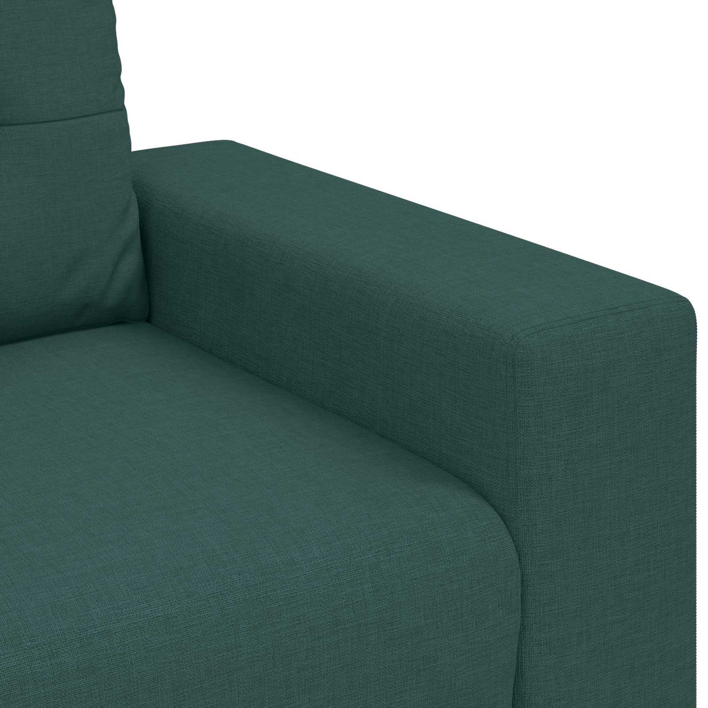 vidaXL Καναπές 3 pcs Σκούρο Πράσινο 221 x 80 x 80 εκ