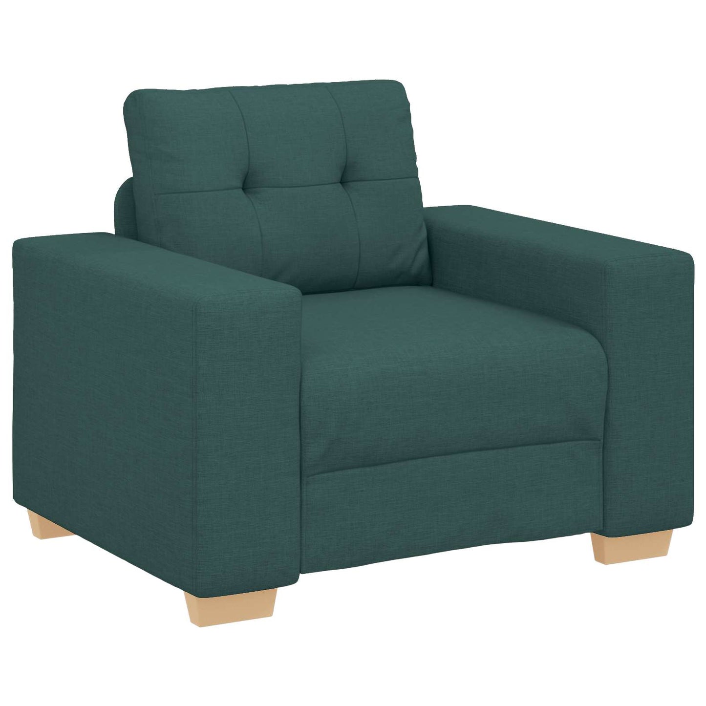 vidaXL Καναπές 3 pcs Σκούρο Πράσινο 221 x 80 x 80 εκ