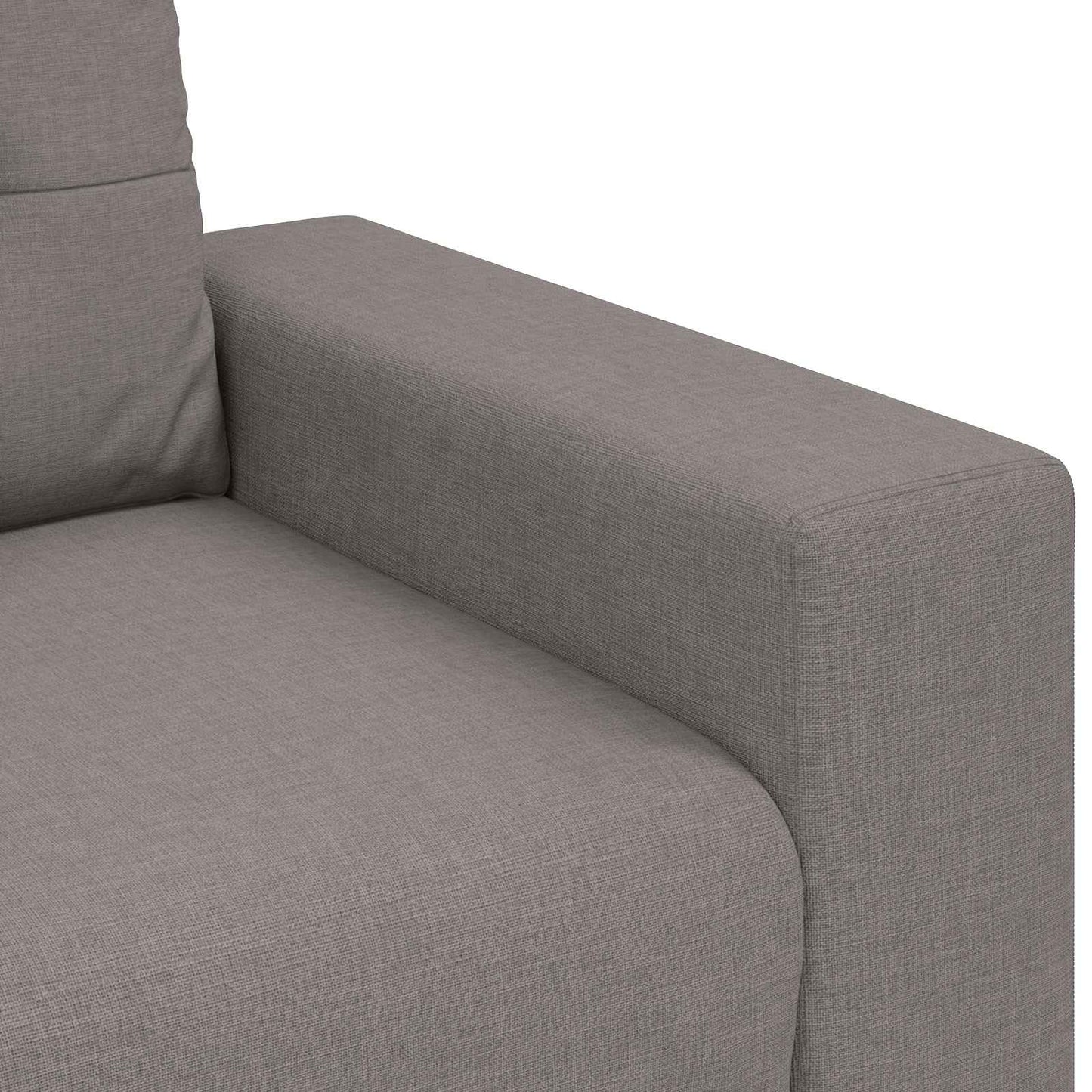 vidaXL Καναπές 3 pcs Taupe 221 x 80 x 80 εκ Ύφασμα μείγματος λινών