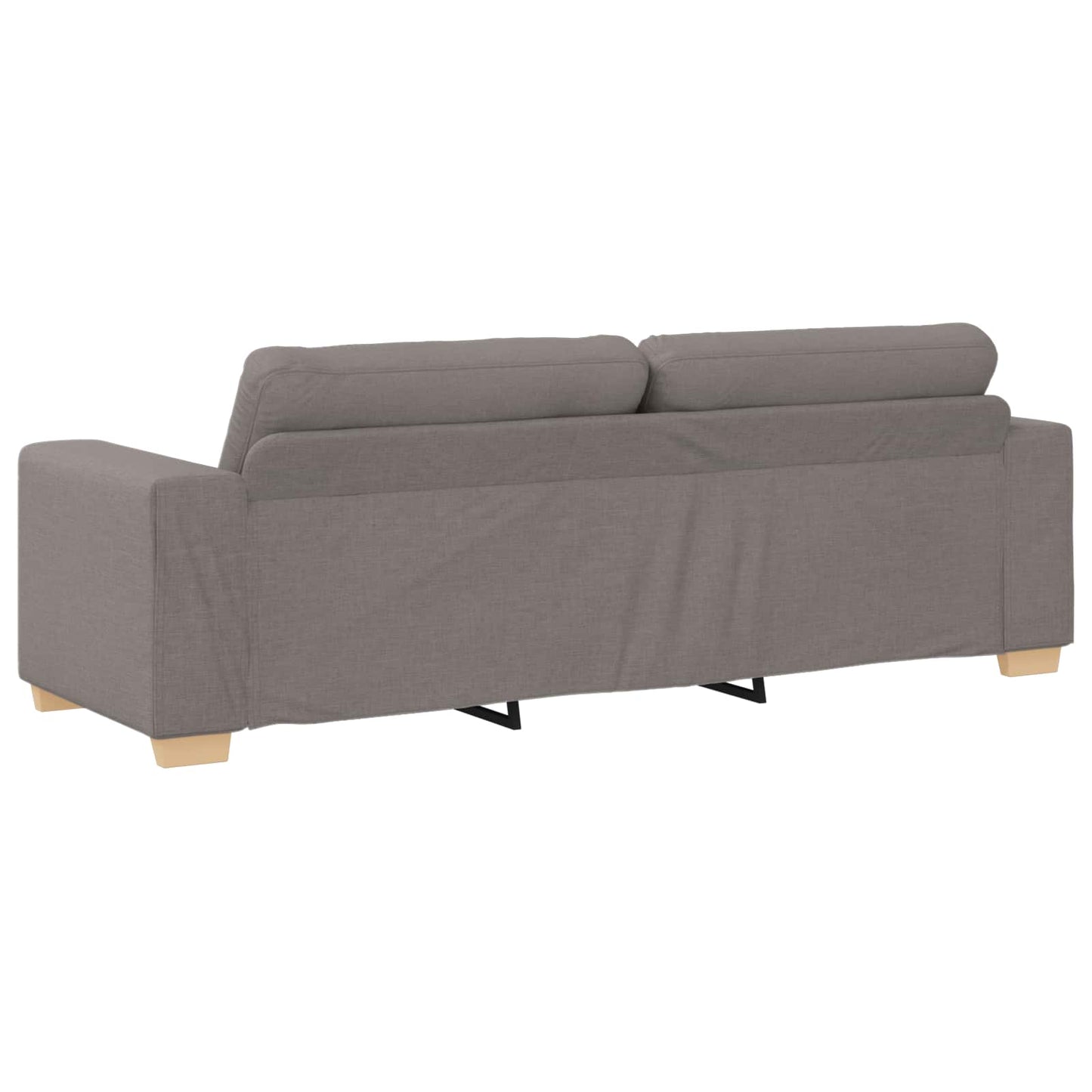vidaXL Καναπές 3 pcs Taupe 221 x 80 x 80 εκ Ύφασμα μείγματος λινών