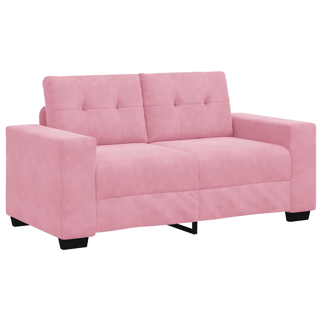 vidaXL Σετ Καναπέ 3 pcs Ροζ 221 x 80 x 80 εκ Βελούδο