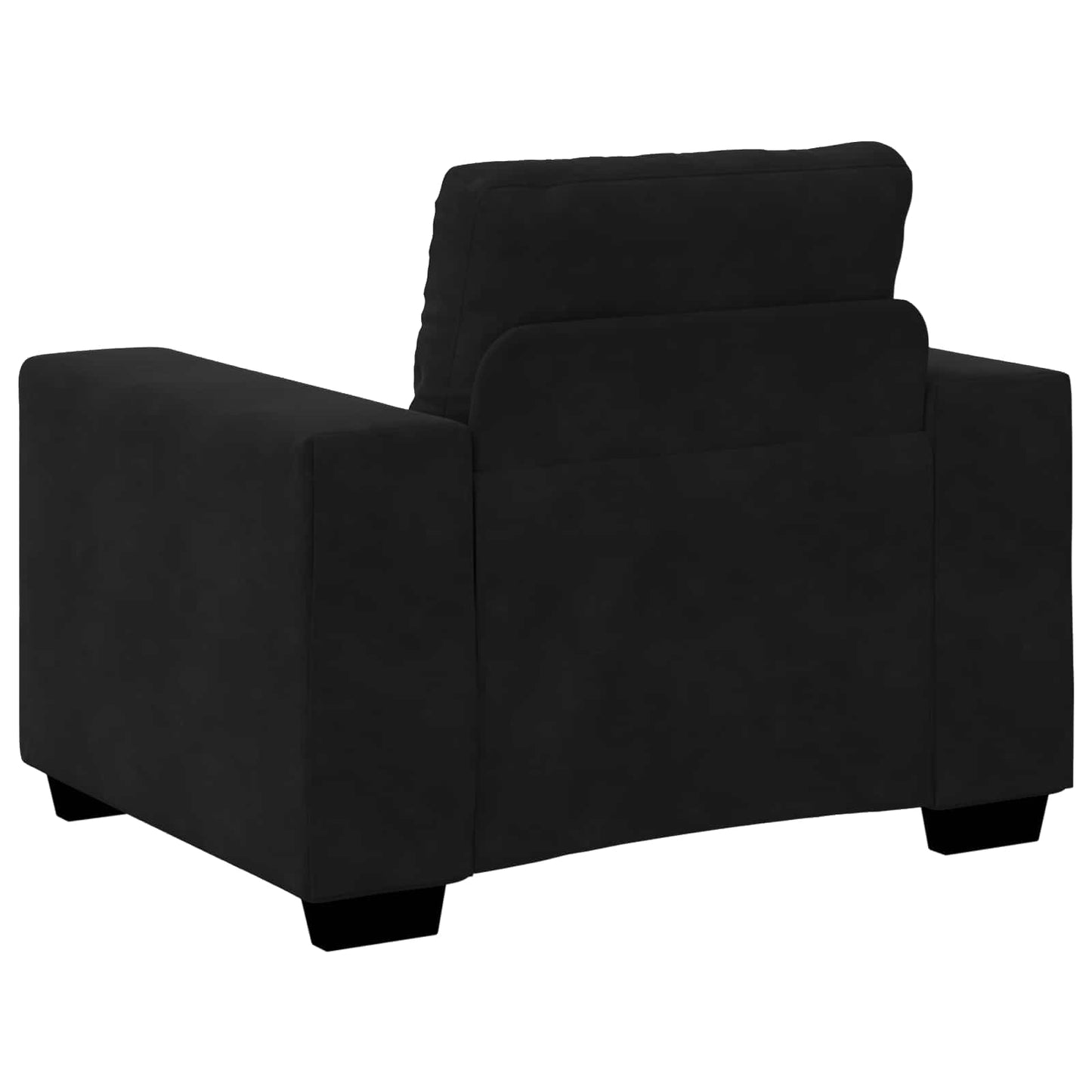 vidaXL Σετ Καναπέ 3 pcs Μαύρο 221 x 80 x 80 εκ Βελούδο
