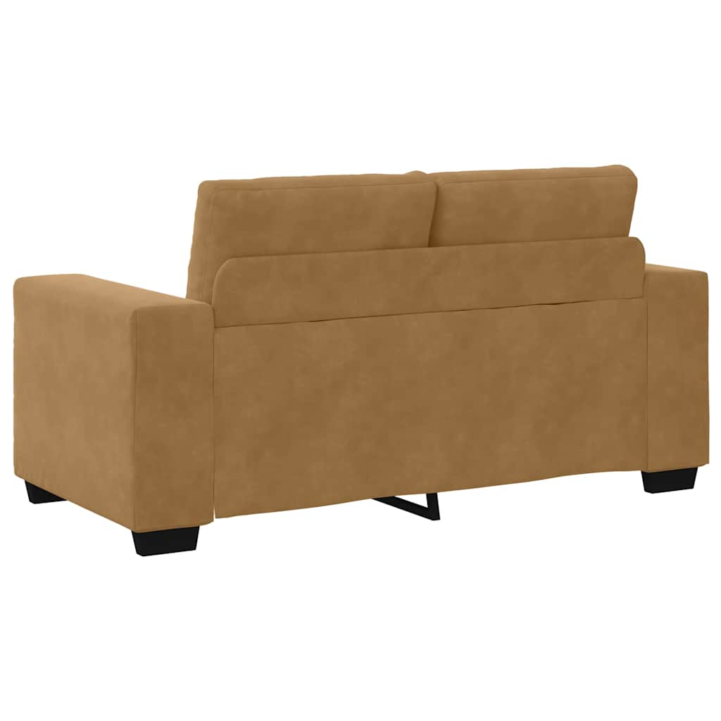vidaXL Σετ Καναπέ 3 pcs Καφέ 221 x 80 x 80 εκ Βελούδο