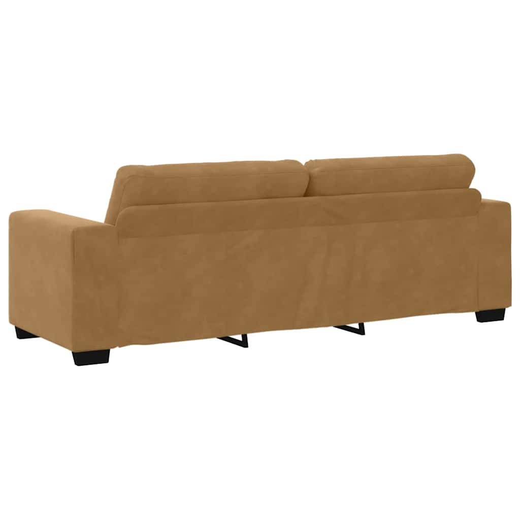 vidaXL Σετ Καναπέ 3 pcs Καφέ 221 x 80 x 80 εκ Βελούδο