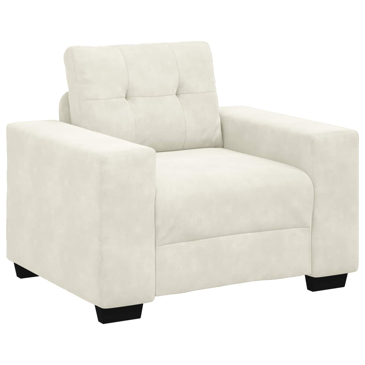 vidaXL Σετ Καναπέ 3 pcs Κρεμ 221 x 80 x 80 εκ Βελούδο