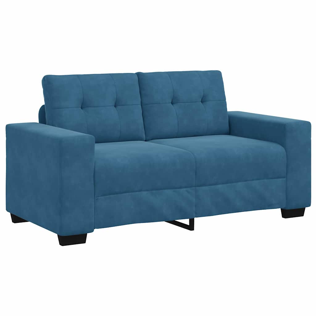 vidaXL Σετ Καναπέ 3 pcs Μπλε 221 x 80 x 80 εκ Βελούδο