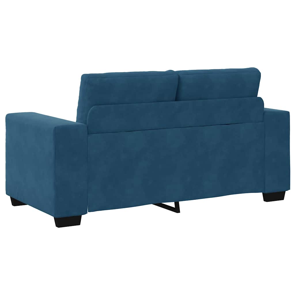 vidaXL Σετ Καναπέ 3 pcs Μπλε 221 x 80 x 80 εκ Βελούδο