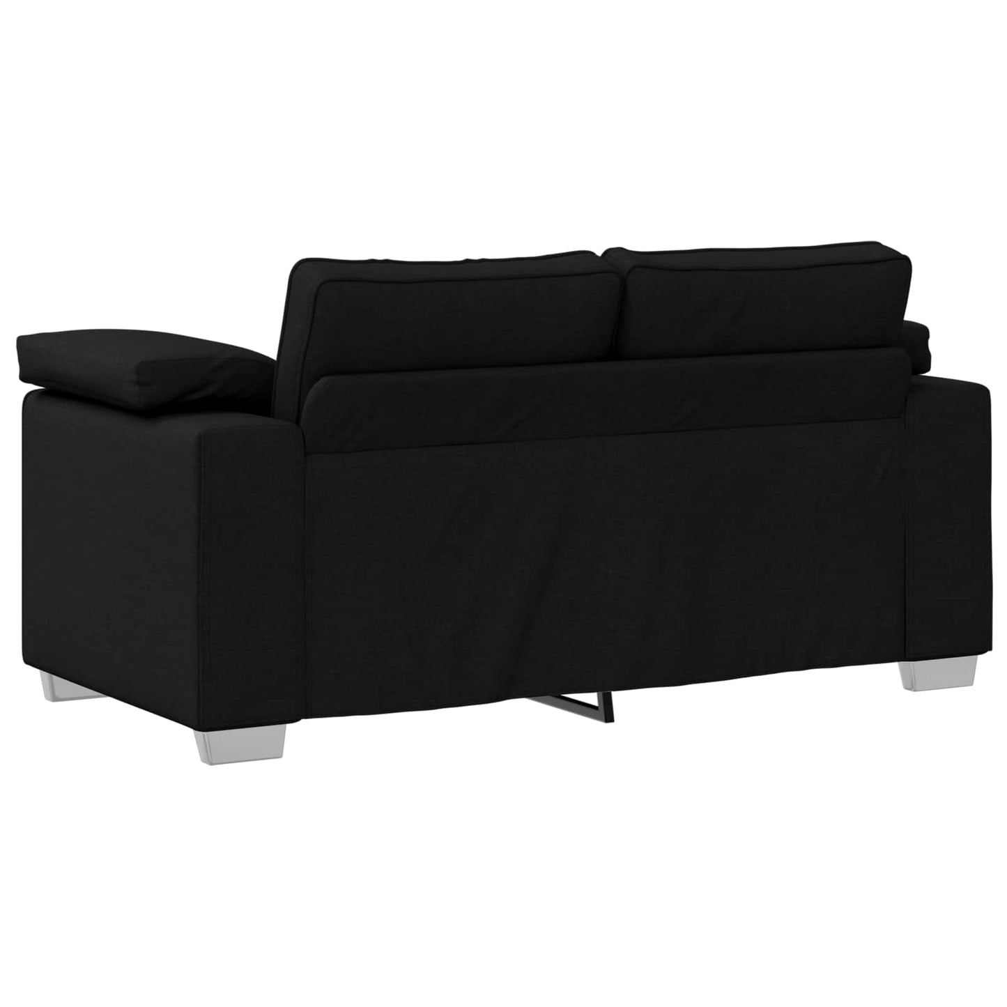 vidaXL Καναπές 3 pcs Μαύρο 219 x 80 x 82 εκ Ύφασμα μείγματος λινών