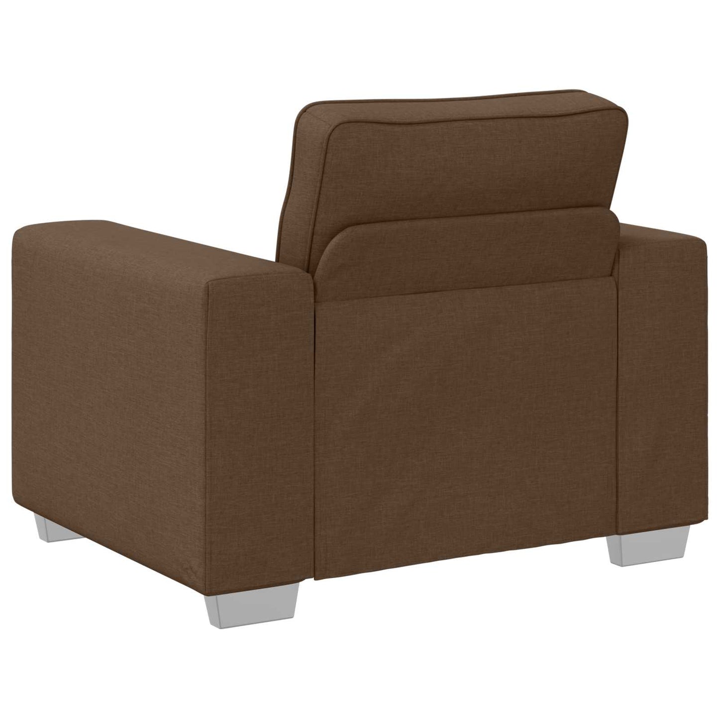 vidaXL Καναπές 3 pcs Καφέ 219 x 80 x 82 εκ Ύφασμα μείγματος λινών