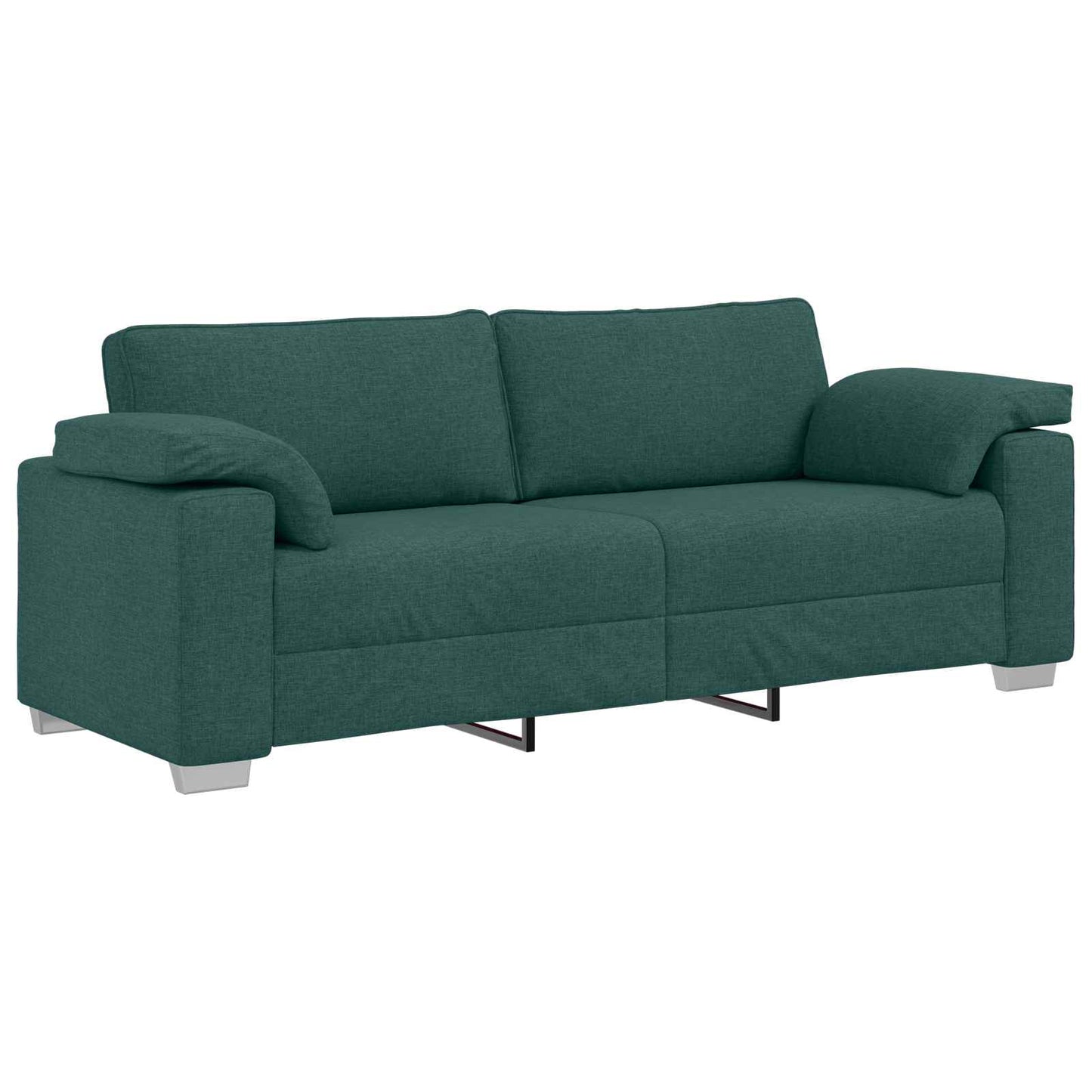 vidaXL Καναπές 3 pcs Σκούρο Πράσινο 219 x 80 x 82 εκ