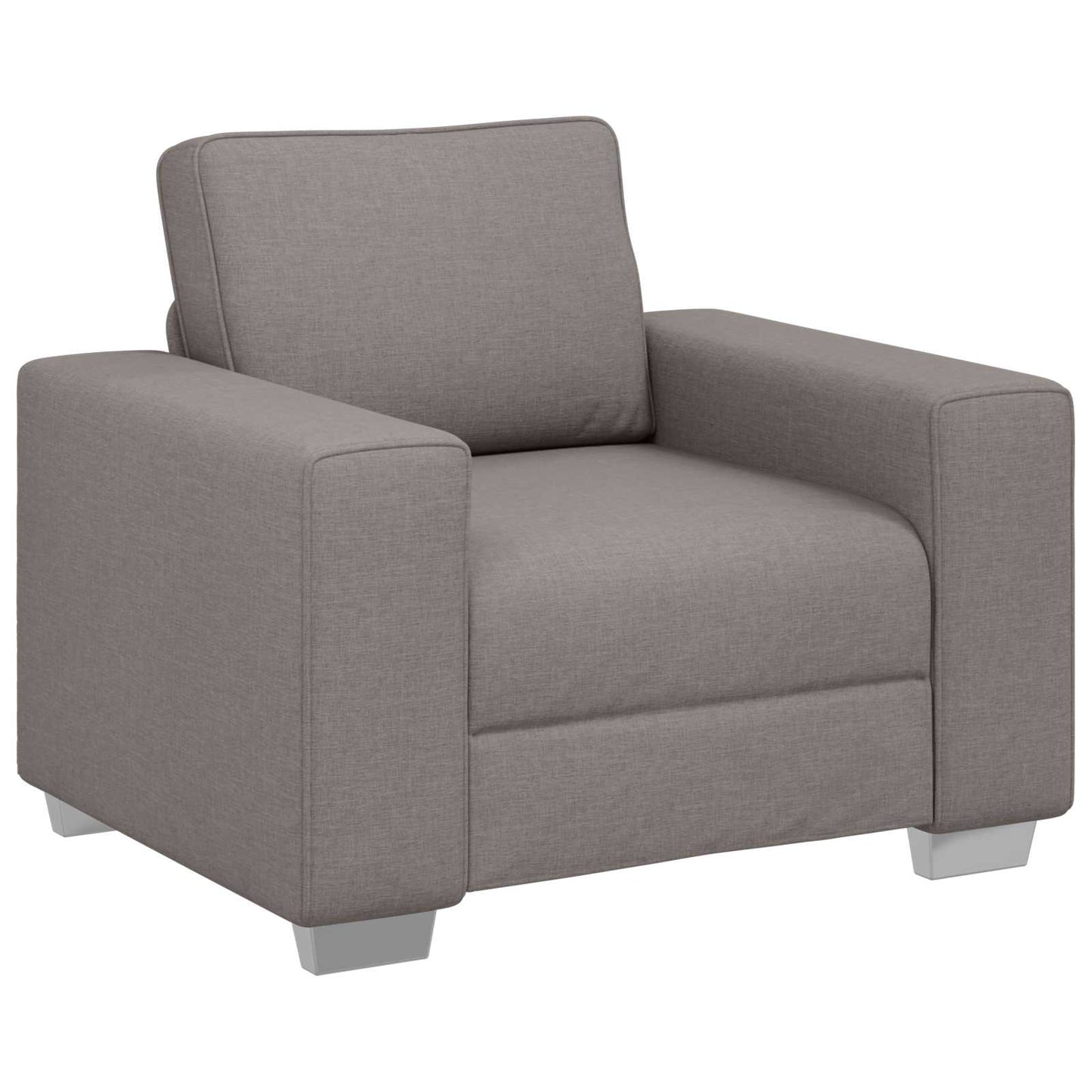 vidaXL Καναπές 3 pcs Taupe 219 x 80 x 82 εκ Ύφασμα μείγματος λινών