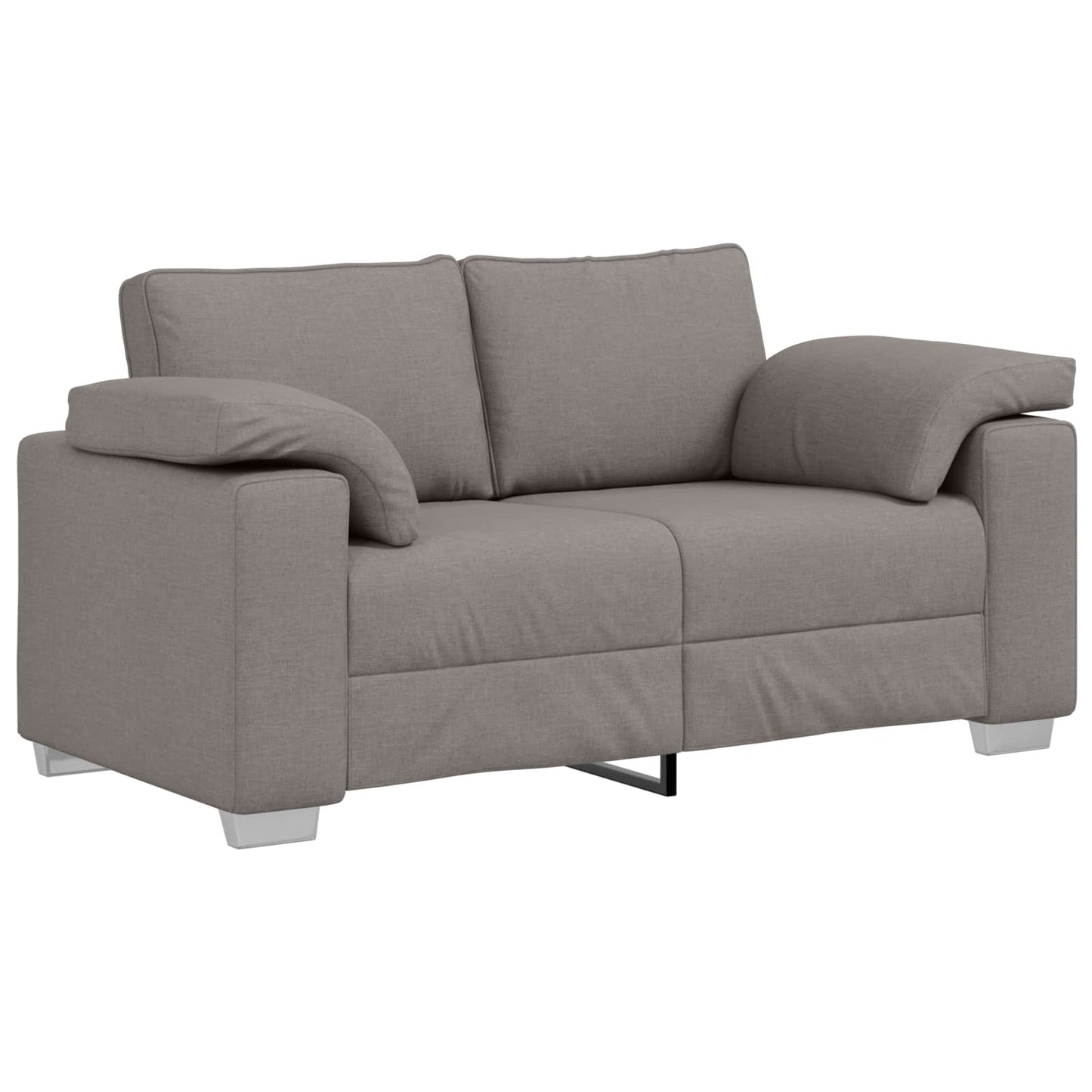 vidaXL Καναπές 3 pcs Taupe 219 x 80 x 82 εκ Ύφασμα μείγματος λινών