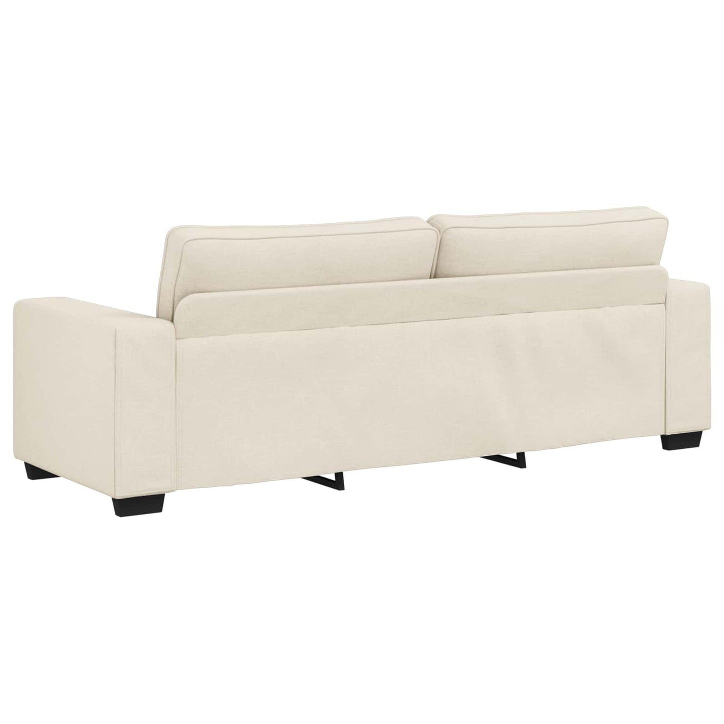 vidaXL Καναπές 2 pcs Μπεζ 221 x 80 x 82 εκ Ύφασμα μείγματος λινών