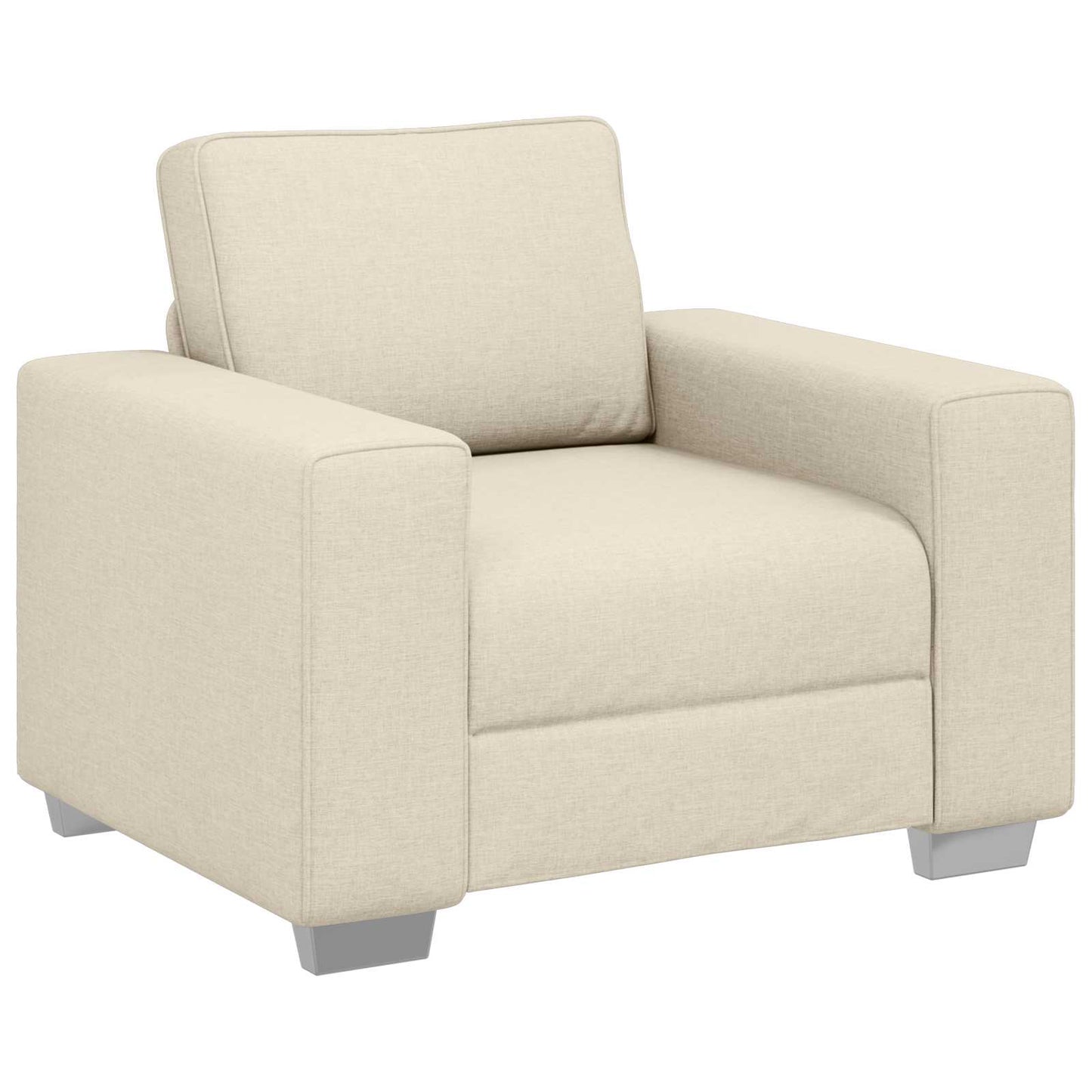 vidaXL Καναπές 2 pcs Μπεζ 219 x 80 x 82 εκ Ύφασμα μείγματος λινών