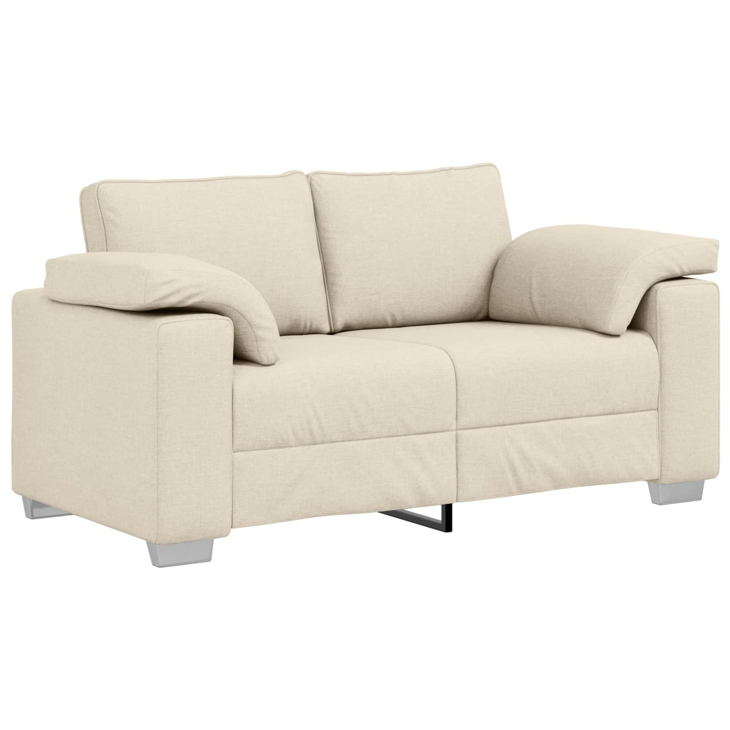 vidaXL Καναπές 2 pcs Μπεζ 219 x 80 x 82 εκ Ύφασμα μείγματος λινών