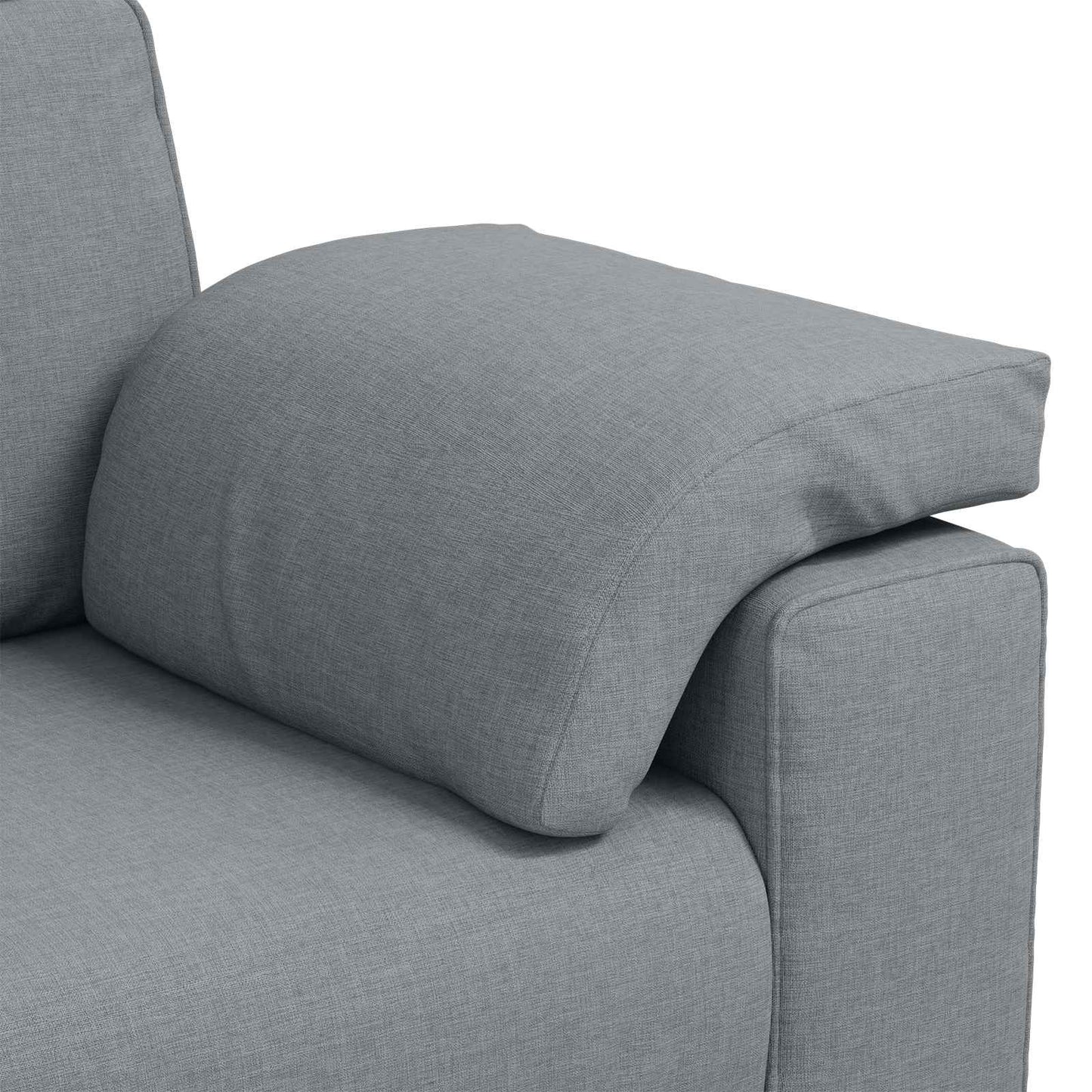 vidaXL Καναπές 2 pcs Ανοιχτό γκρι 219 x 80 x 82 εκ ύφασμα
