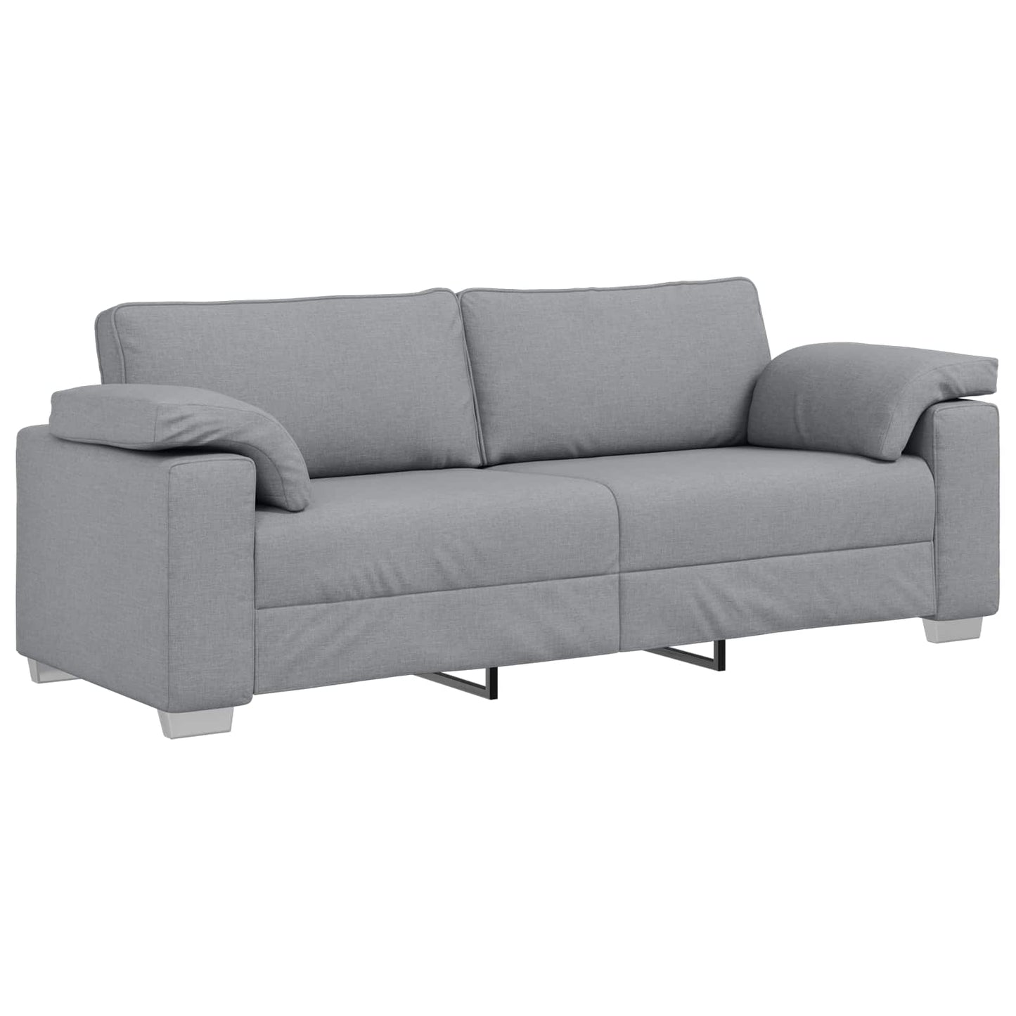 vidaXL Καναπές 2 pcs Ανοιχτό γκρι 219 x 80 x 82 εκ ύφασμα