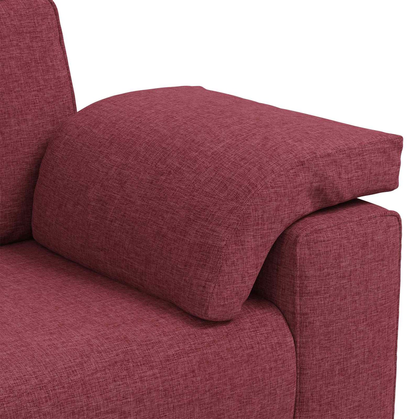 vidaXL Καναπές 2 pcs Κόκκινο 219 x 80 x 82 εκ ύφασμα