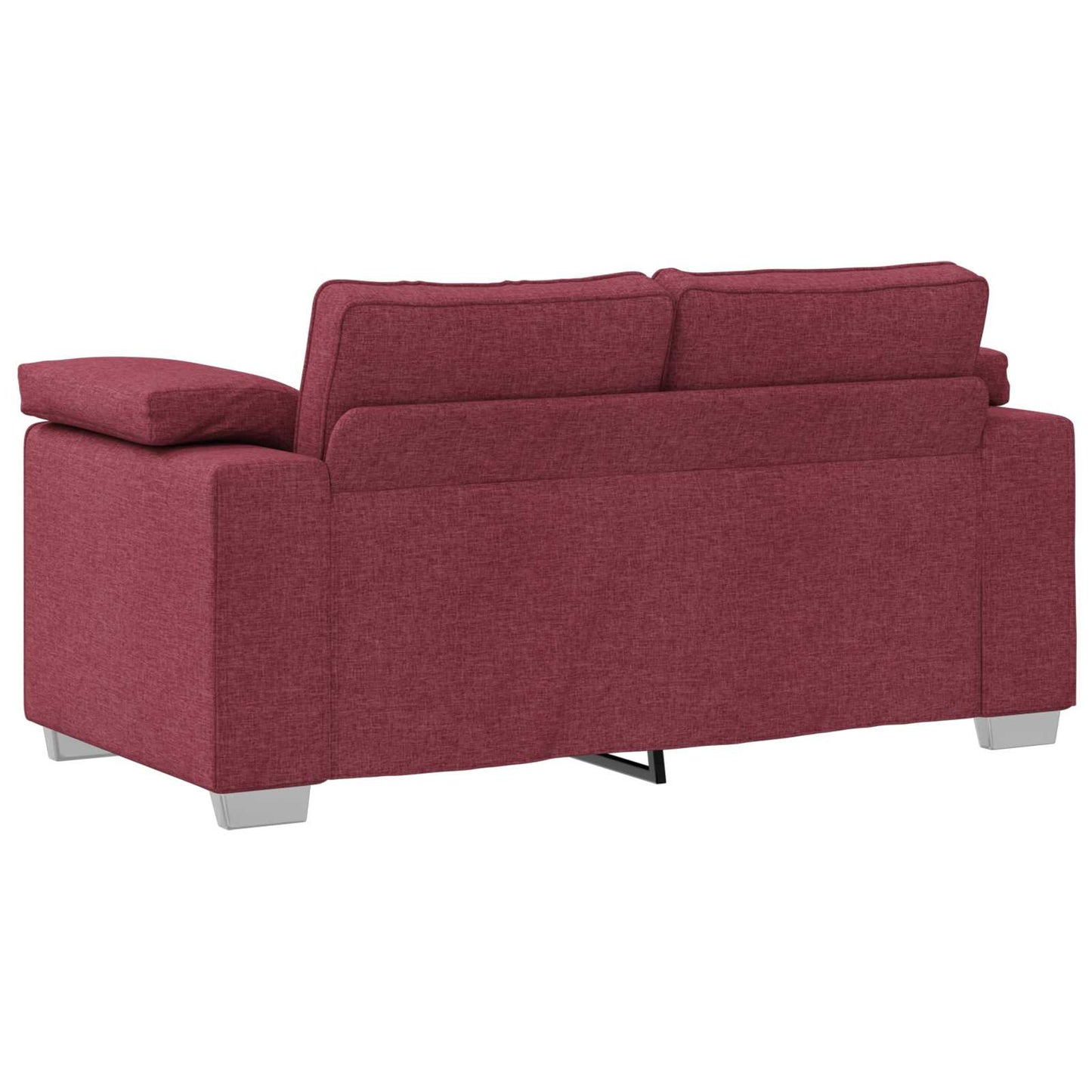 vidaXL Καναπές 2 pcs Κόκκινο 219 x 80 x 82 εκ ύφασμα