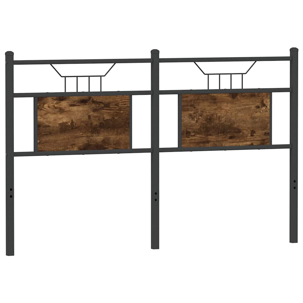 vidaXL Κεφαλάρι Καπνιστή Δρυς 137 εκ. Επεξεργασμένο Ξύλο/Ατσάλι