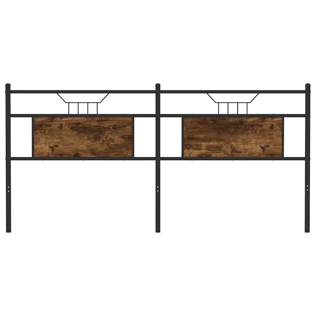 vidaXL Κεφαλάρι Καπνιστή Δρυς 180 εκ. Επεξεργασμένο Ξύλο/Ατσάλι