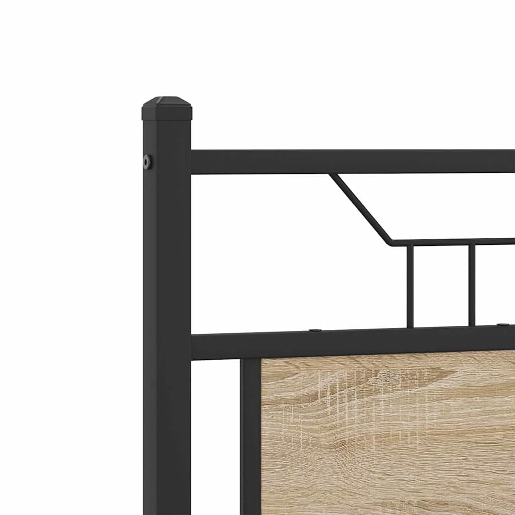vidaXL Πλαίσιο Κρεβατιού Χωρ. Στρώμα Sonoma Δρυς 120x200εκ. Επ. Ξύλο