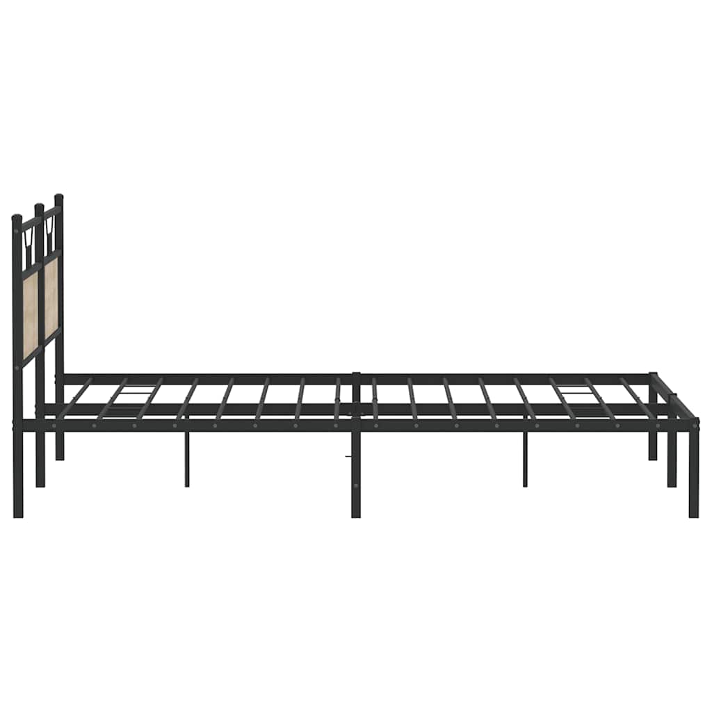 vidaXL Πλαίσιο Κρεβατιού Χωρ. Στρώμα Sonoma Δρυς 160x200 εκ. Επ. Ξύλο
