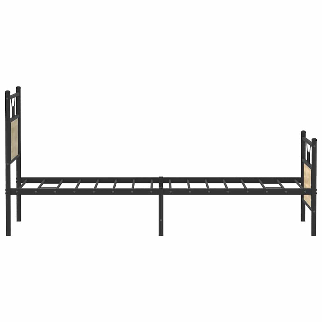 vidaXL Πλαίσιο Κρεβ. Χωρ. Στρώμα Sonoma Δρυς 90 x 190 εκ. Επεξ. Ξύλο