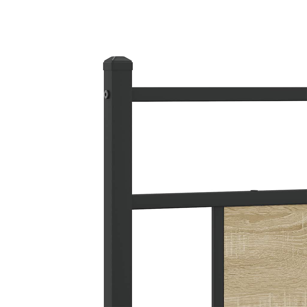 vidaXL Πλαίσιο Κρεβ. Χωρ. Στρώμα Sonoma Δρυς 90x200 εκ. Επεξ. Ξύλο