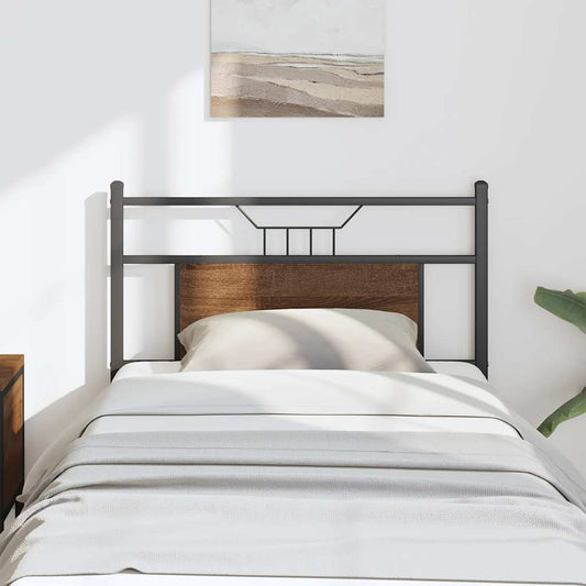 vidaXL Ανταλλακτικό κεφαλάρι Καφέ Δρυς 80 εκ. Επεξεργασμένο Ξύλο/Ατσάλι