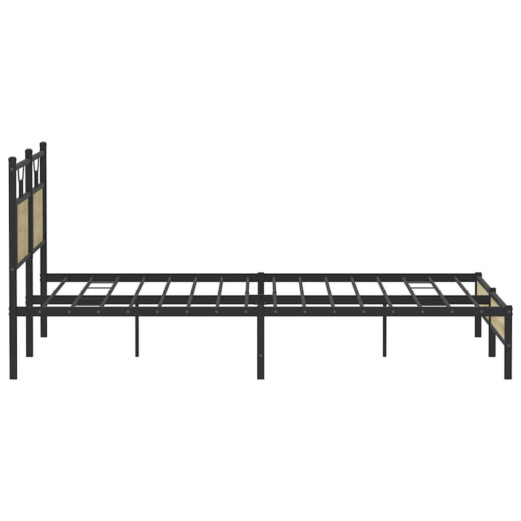 vidaXL Πλαίσιο Κρεβατιού Χωρ. Στρώμα Sonoma Δρυς 160x200 εκ. Επ. Ξύλο