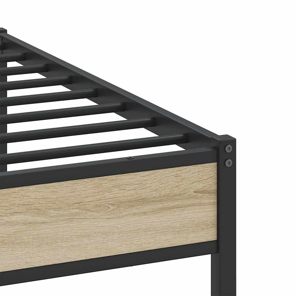 vidaXL Πλαίσιο Κρεβατιού Χωρ. Στρώμα Sonoma Δρυς 160x200 εκ. Επ. Ξύλο
