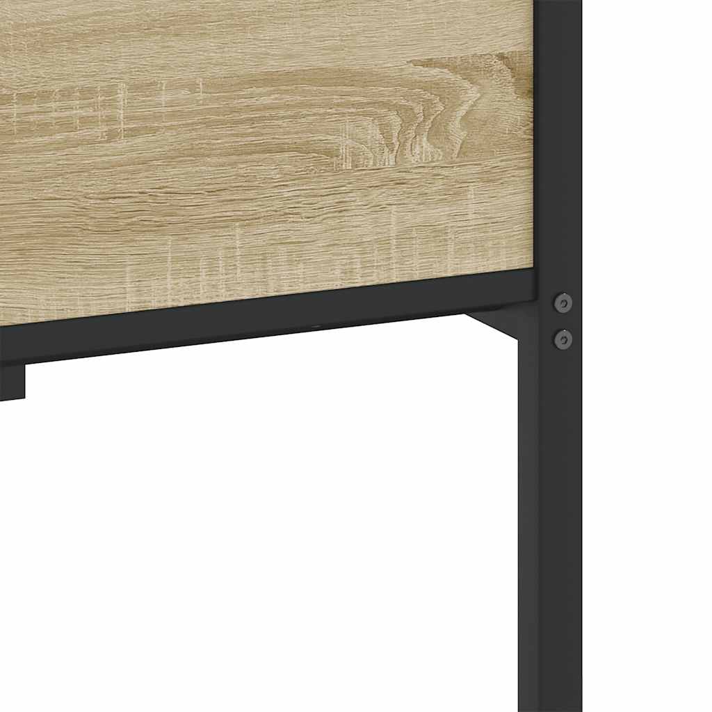 vidaXL Πλαίσιο Κρεβ. Χωρ. Στρώμα Sonoma Δρυς 90 x 190 εκ. Επεξ. Ξύλο