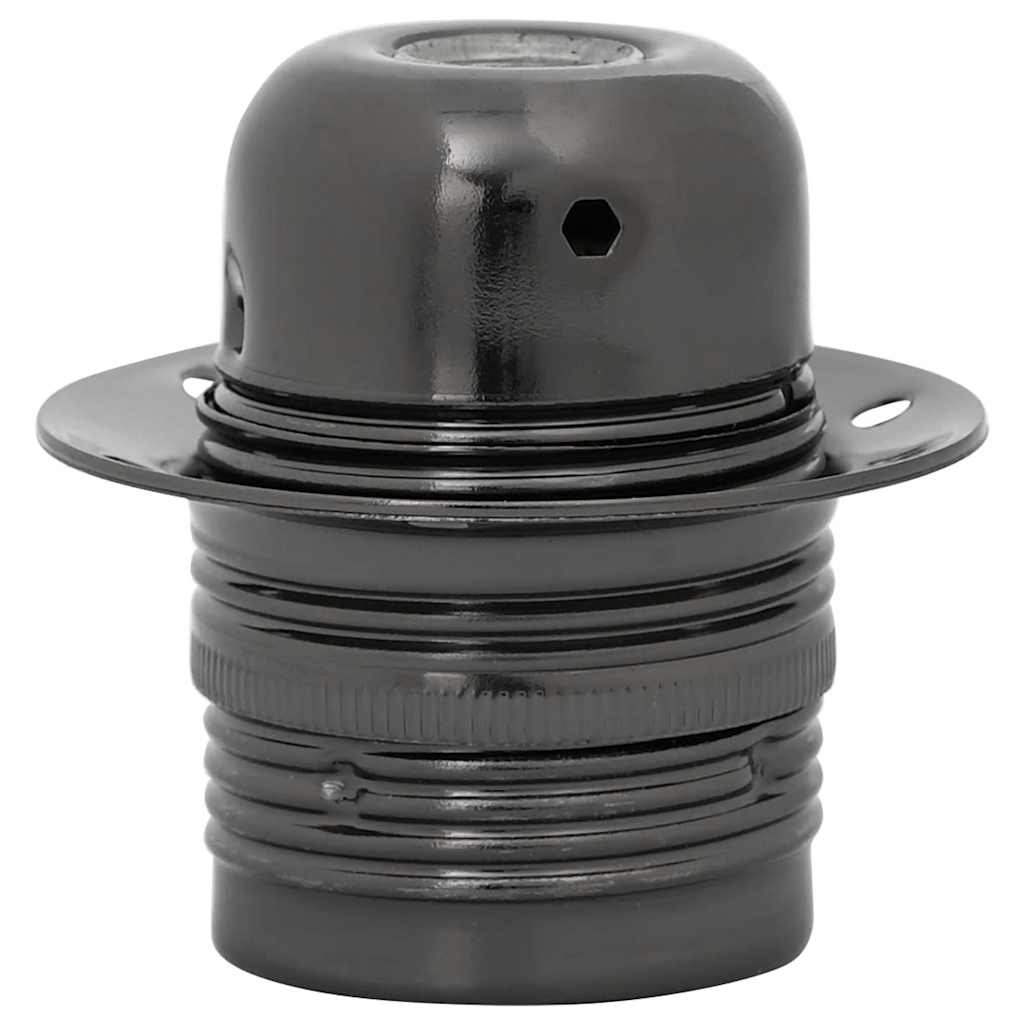 vidaXL Λαμπτήρες 2 τεμάχια γυαλιστερό μαύρο E27