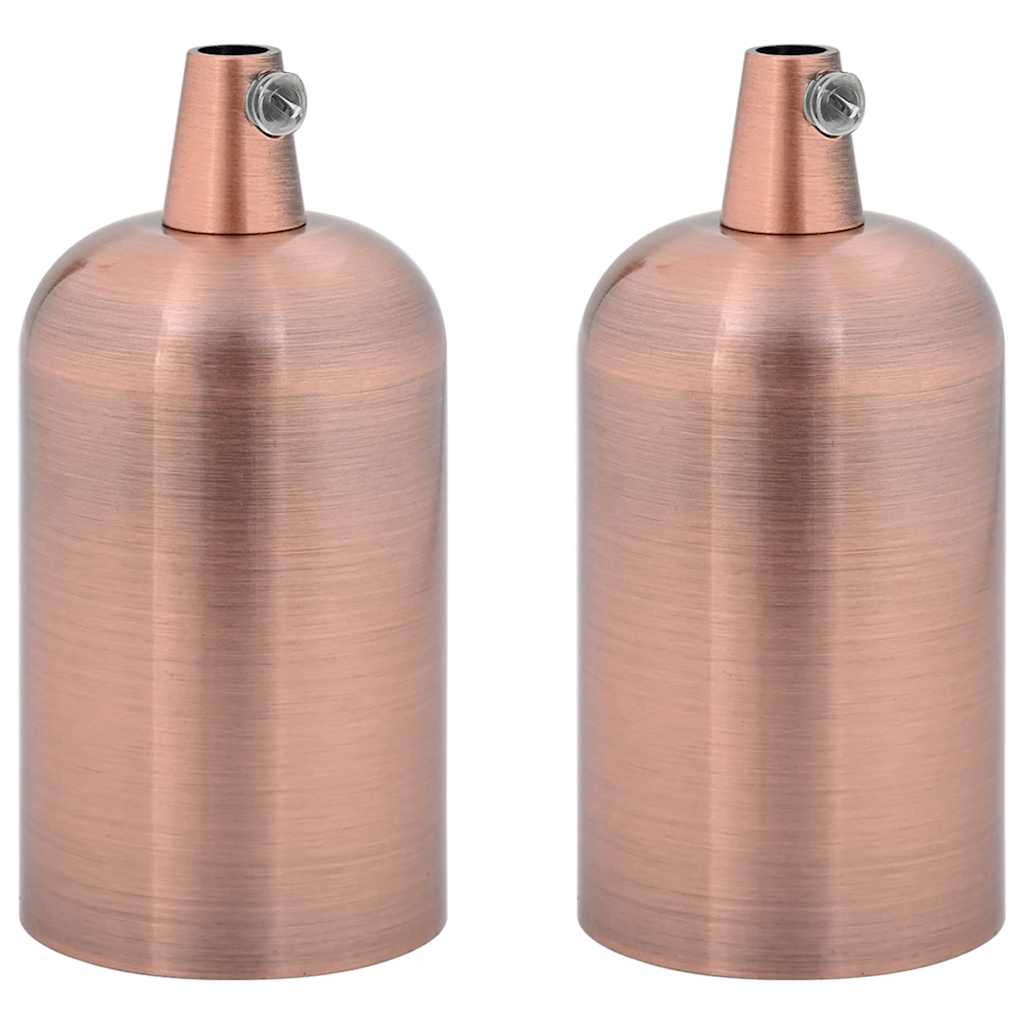 vidaXL Λαμπτήρες 2 τεμάχια Κόκκινο Χάλκινο E27