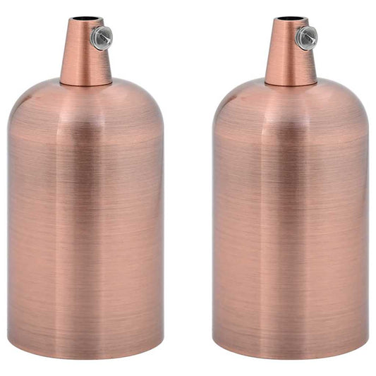 vidaXL Λαμπτήρες 2 τεμάχια Κόκκινο Χάλκινο E27