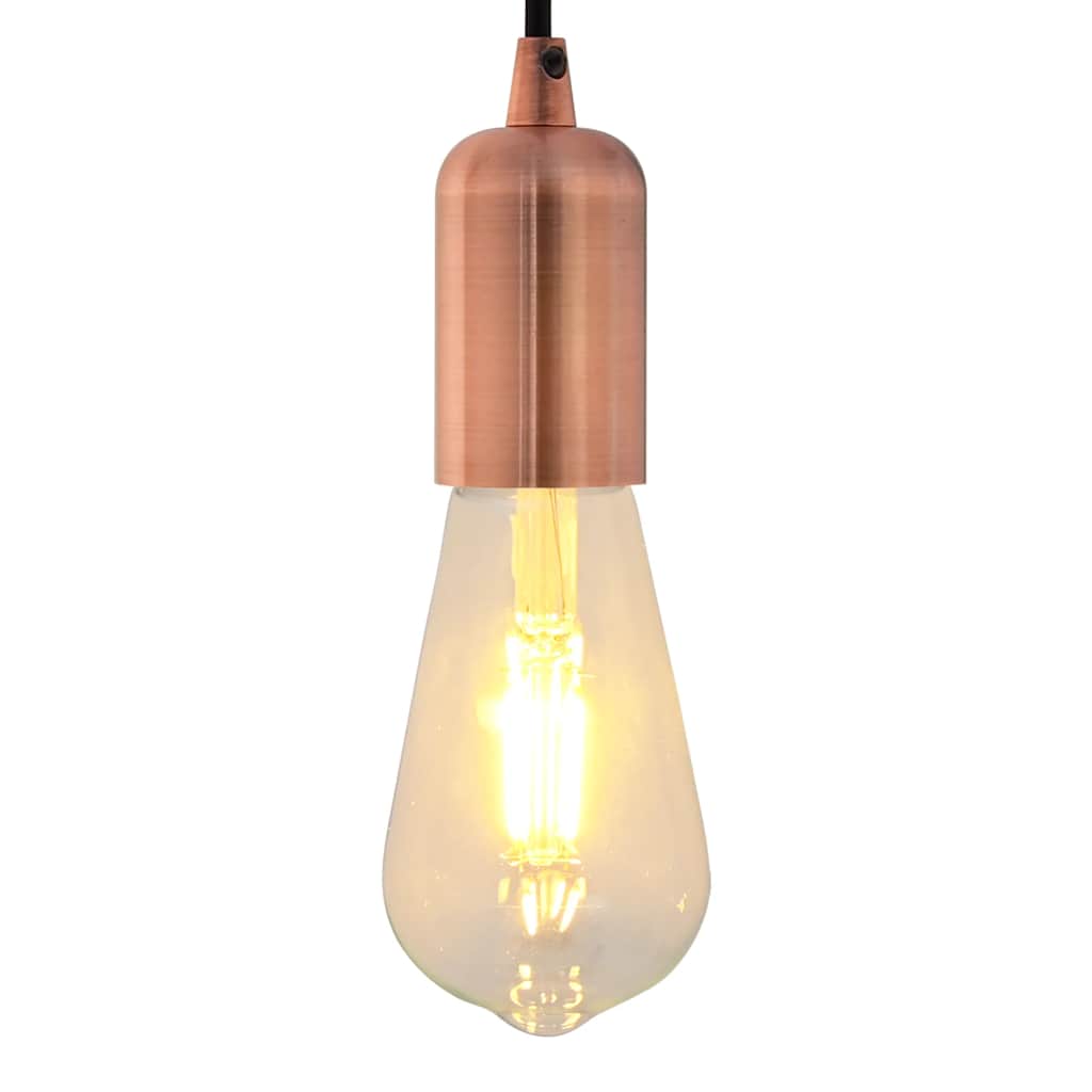 vidaXL Λαμπτήρες 2 τεμάχια Κόκκινο Χάλκινο E27