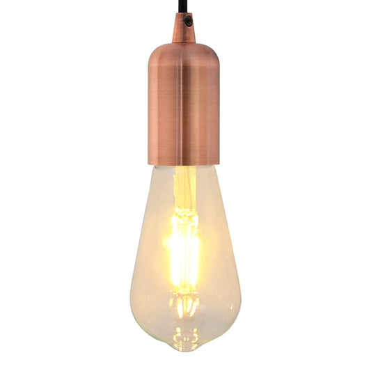 vidaXL Λαμπτήρες 2 τεμάχια Κόκκινο Χάλκινο E27