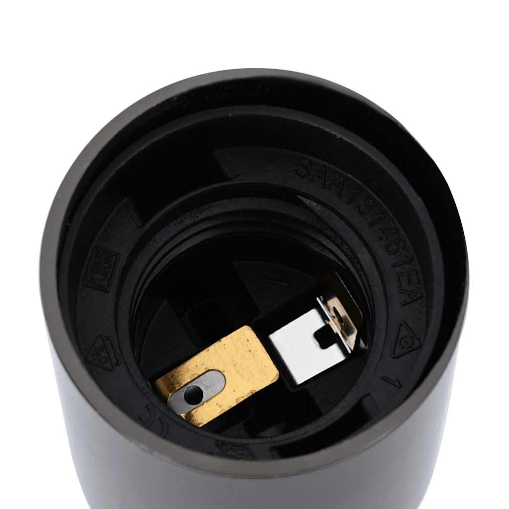 vidaXL Λαμπτήρες 2 τεμάχια γυαλιστερό μαύρο E27