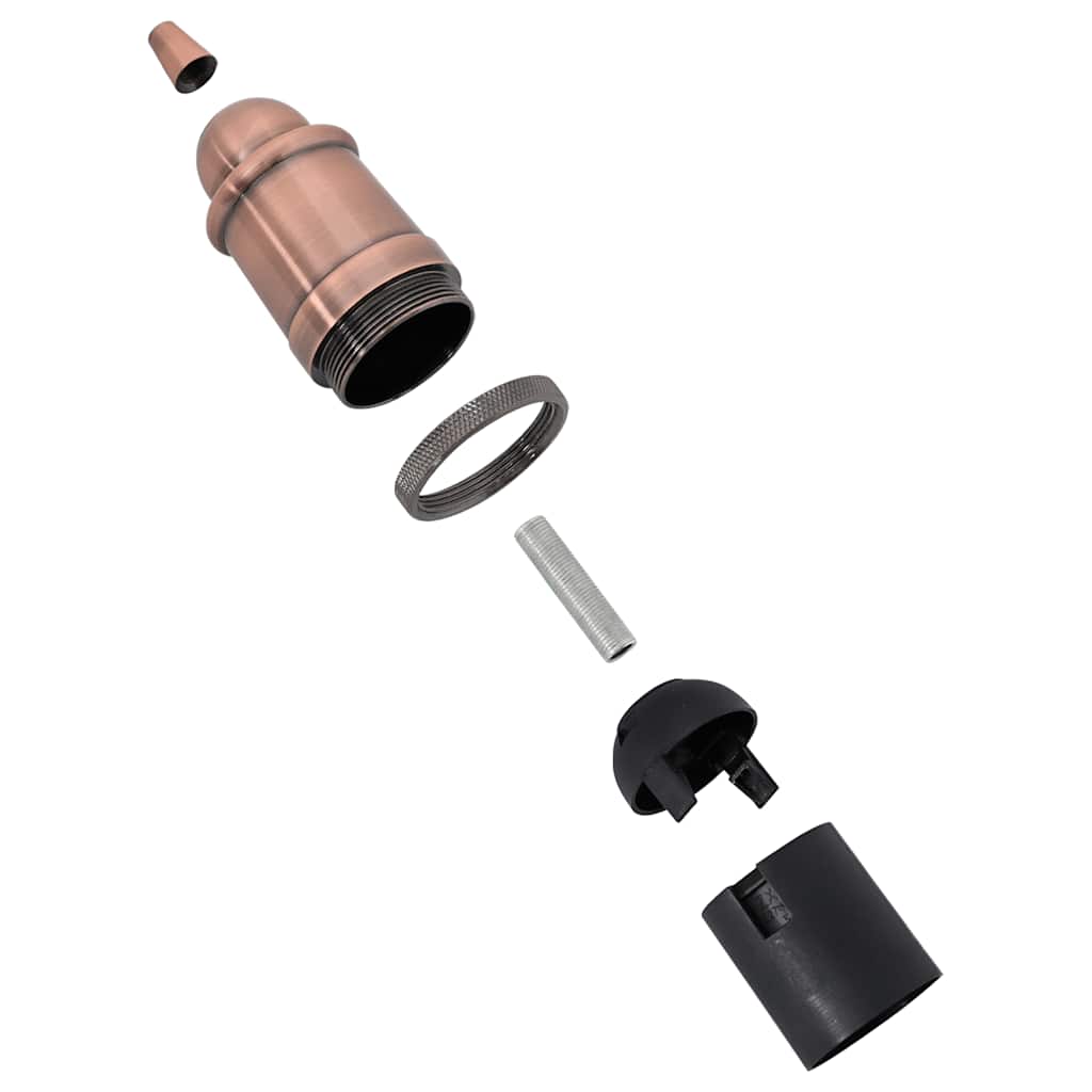 vidaXL Λαμπτήρες 2 τεμάχια Κόκκινο Χάλκινο E27