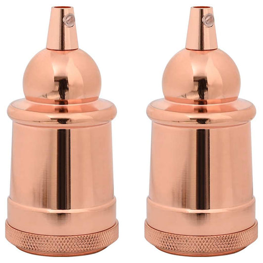 vidaXL Λαμπτήρες 2 τεμάχια Rose Gold E27